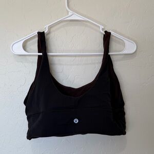 lululemon athletica Black Scoop-Neck Sports Bra